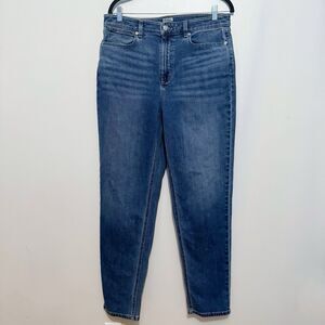 L.L.Bean True Shape Jeans Women's 12/MT Dark Blue High-Rise Slim-Leg Classic Fit